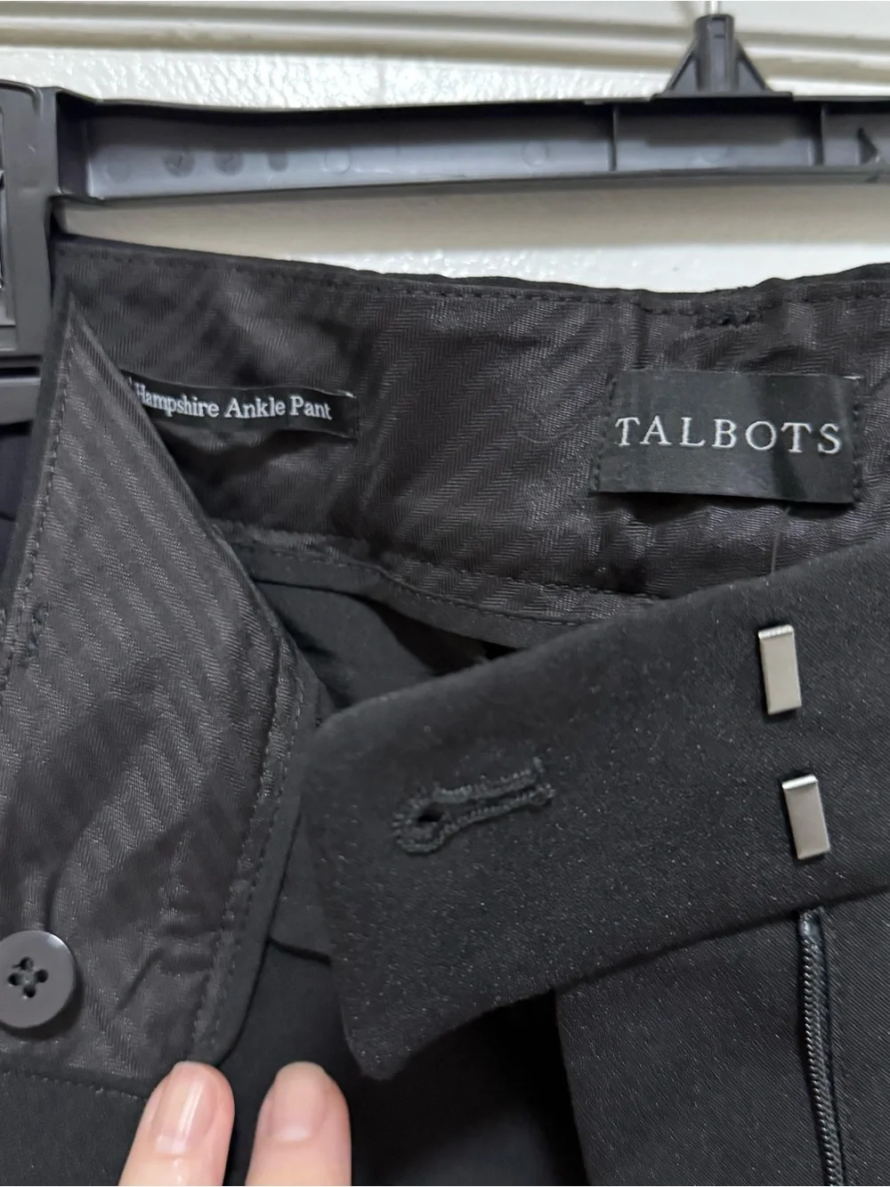 Talbots Hampshire Ankle Pant in black NWT  size 12 - Picture 7 of 8
